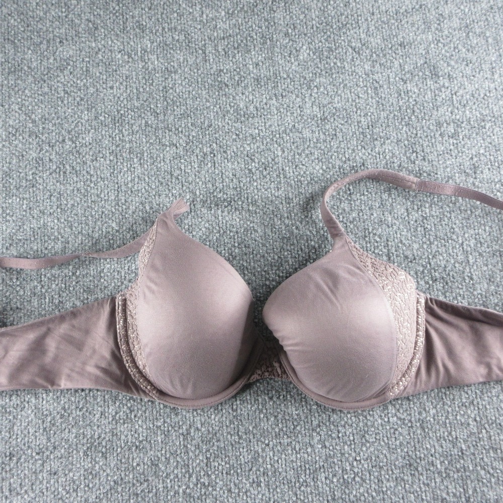 Victoria's Secret Body By Victoria Bra Womens 34D Purple T-Shirt Lightly Lined